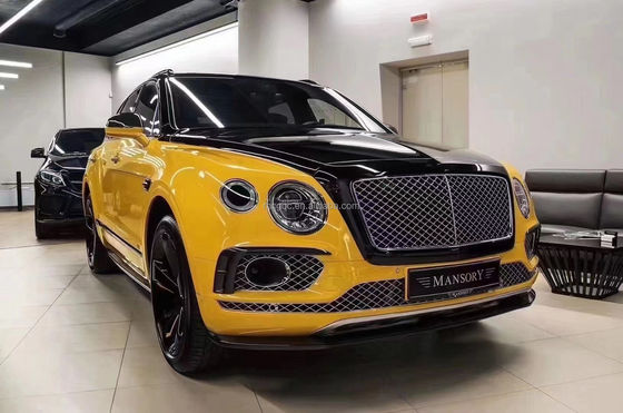 Para Bentley Bentayga Kit de cuerpo de fibra de carbono Bentayga actualiza el estilo W12 de fibra de carbono delantera de labio difusor