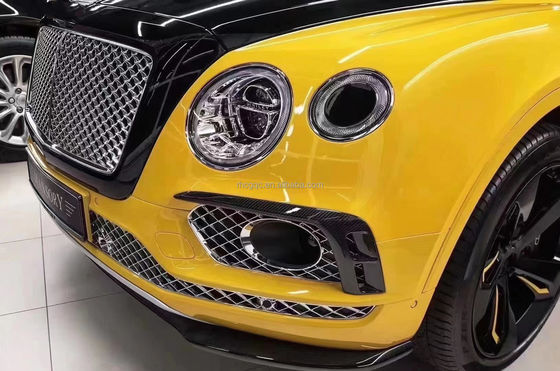 Para Bentley Bentayga Kit de cuerpo de fibra de carbono Bentayga actualiza el estilo W12 de fibra de carbono delantera de labio difusor