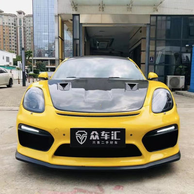 Productos de plástico de PU para Porsche Boxster 981 Kit de carrocería Boxster 981 GT4 mejorado Spoilers del parachoques delantero y trasero
