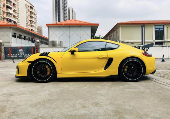 Productos de plástico de PU para Porsche Boxster 981 Kit de carrocería Boxster 981 GT4 mejorado Spoilers del parachoques delantero y trasero