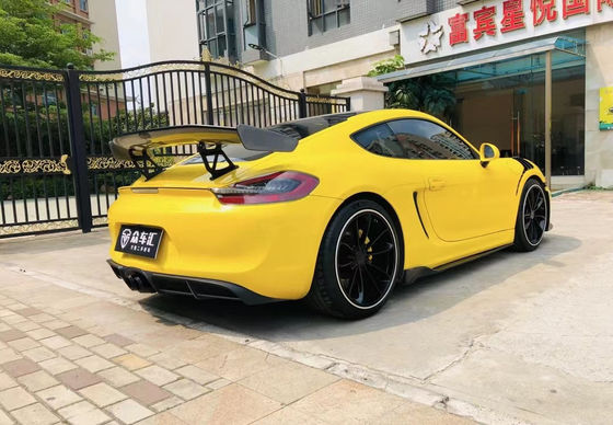 Productos de plástico de PU para Porsche Boxster 981 Kit de carrocería Boxster 981 GT4 mejorado Spoilers del parachoques delantero y trasero