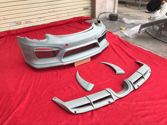 Productos de plástico de PU para Porsche Boxster 981 Kit de carrocería Boxster 981 GT4 mejorado Spoilers del parachoques delantero y trasero