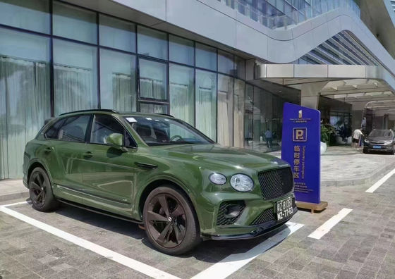Para el Bentley Bentayga Fibra de carbono Kit de cuerpo Bentayga actualizaciones estilo SPE Fibra de carbono delantero del labio difusor spoiler faldana lateral