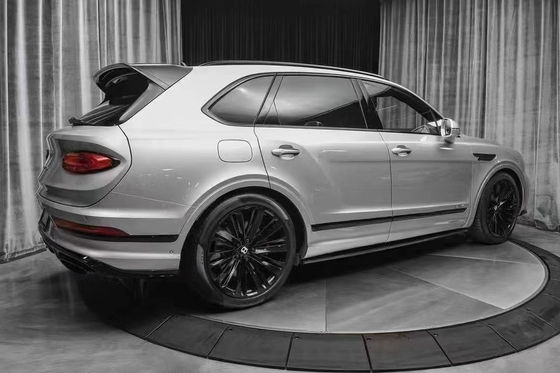 Para el Bentley Bentayga Fibra de carbono Kit de cuerpo Bentayga actualizaciones estilo SPE Fibra de carbono delantero del labio difusor spoiler faldana lateral