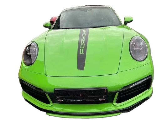 Para el Porsche 911 992 Kit de cuerpo de fibra de carbono 911 992 Modernizado estilo TechArt Frente de pala difusor spoiler lateral Falda de cuerpo Kit