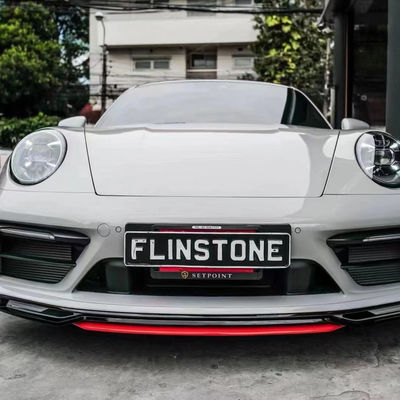 Para el Porsche 911 992 Kit de cuerpo de fibra de carbono 911 992 Modernizado estilo TechArt Frente de pala difusor spoiler lateral Falda de cuerpo Kit