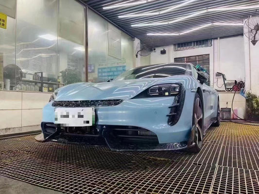 Repuestos de automóviles para Porsche Taycan Kit de carrocería de fibra de carbono Taycan Actualizaciones de estilo MSY Kit de carrocería de spoiler de difusor de pala frontal