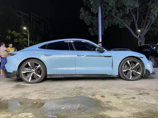 Repuestos de automóviles para Porsche Taycan Kit de carrocería de fibra de carbono Taycan Actualizaciones de estilo MSY Kit de carrocería de spoiler de difusor de pala frontal