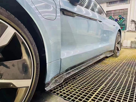 Repuestos de automóviles para Porsche Taycan Kit de carrocería de fibra de carbono Taycan Actualizaciones de estilo MSY Kit de carrocería de spoiler de difusor de pala frontal