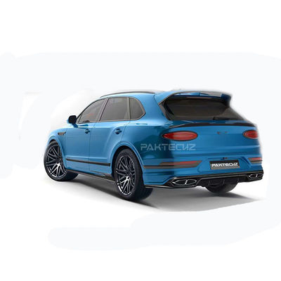 Auto Azul Bentley Bentayga Kit de carrocería de cuerpo ancho de fibra de carbono delantero de labio difusor de ala capucha