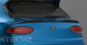 Auto Azul Bentley Bentayga Kit de carrocería de cuerpo ancho de fibra de carbono delantero de labio difusor de ala capucha
