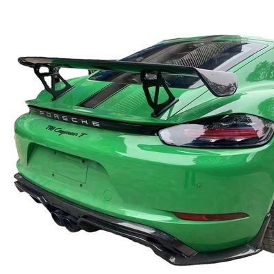 2022 Nuevos productos 987Cayman 981Boxster 718 Spoiler de fibra de carbono para Porsche 987 981 718 Ala de spoiler de fibra de carbono