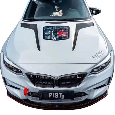 Capó de fibra de carbono estilo IMP para BMW M2 Serie 2 F22 F87 Cobertura del motor de fibra de carbono