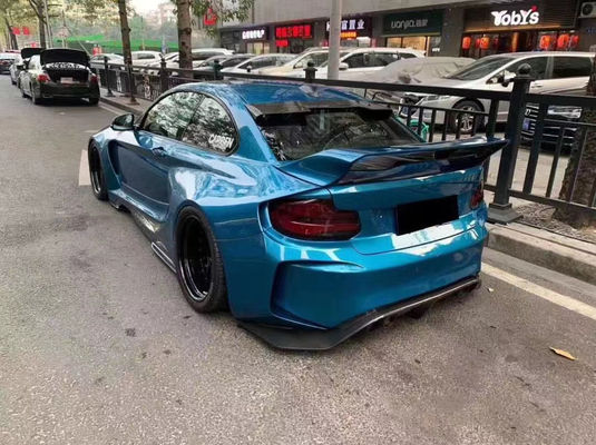 Para el BMW F22 F87 Serie 2 M2 Kit de carrocería M2 M235 Modernización IMP Estilo delantero y trasero Bumper Spoiler Wide Bodyki