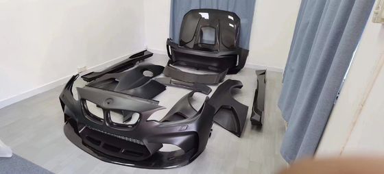 Para el BMW F22 F87 Serie 2 M2 Kit de carrocería M2 M235 Modernización IMP Estilo delantero y trasero Bumper Spoiler Wide Bodyki