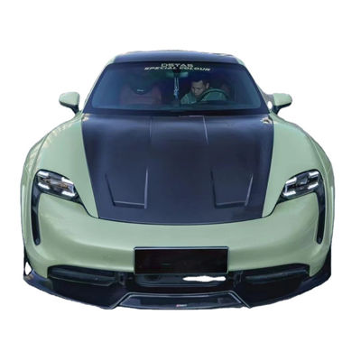 Nuevo producto para el Porsche Taycan Kit de cuerpo de fibra de carbono Taycan Wide Bodyki Frente de la pala de la falda lateral Spoiler Diffuser