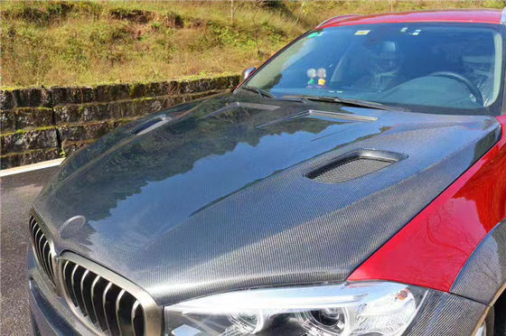 Venta para BMW X5 X6 F15 F16 Capó de fibra de carbono Capó de fibra de carbono X5 X6 tapa de fibra de carbono