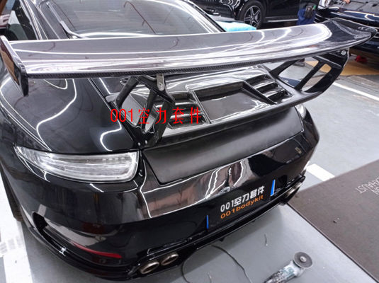 Nuevo producto para Porsche 911 997.1 997.2 Spoiler 911 997.1 997.2 Spoiler de fibra de carbono Velas de cola GT3RS Style Spoiler