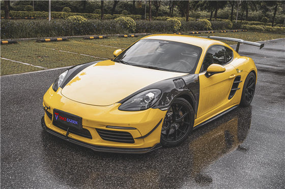 Nuevo producto para Porsche Cayman Fibra de Carbono Tuyere 718 Boxster Fibra de Carbono Entrada de aire lateral