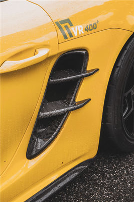 Nuevo producto para Porsche Cayman Fibra de Carbono Tuyere 718 Boxster Fibra de Carbono Entrada de aire lateral