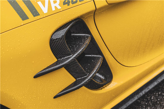 Nuevo producto para Porsche Cayman Fibra de Carbono Tuyere 718 Boxster Fibra de Carbono Entrada de aire lateral