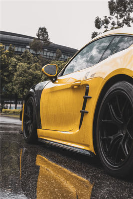 Nuevo producto para Porsche Cayman Fibra de Carbono Tuyere 718 Boxster Fibra de Carbono Entrada de aire lateral