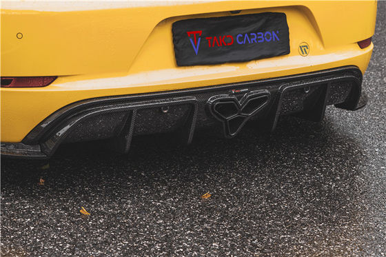 Para el Porsche 718 Boxster Cayman Kit de carrocería de fibra de carbono Material de fibra de carbono 718 difusor trasero de fibra de carbono EVO estilo 718 Kit de carrocería de fibra de carbono