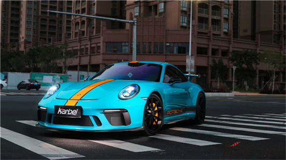 Kit de cuerpo de fibra de carbono para Porsche 911 991.2 GT3 911 GT3 Kit de cuerpo de fibra de carbono delantera pala trasera difusora lateral falda