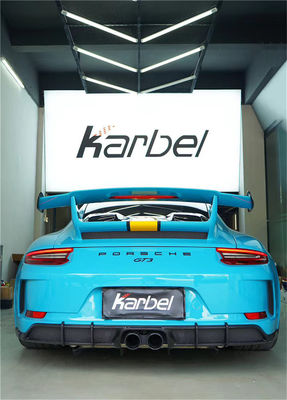 Kit de cuerpo de fibra de carbono para Porsche 911 991.2 GT3 911 GT3 Kit de cuerpo de fibra de carbono delantera pala trasera difusora lateral falda