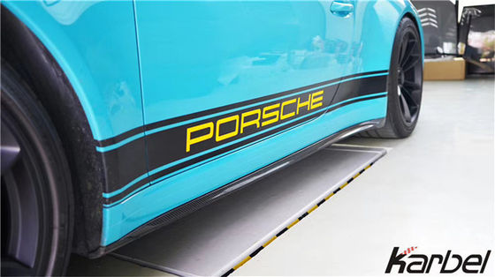 Kit de cuerpo de fibra de carbono para Porsche 911 991.2 GT3 911 GT3 Kit de cuerpo de fibra de carbono delantera pala trasera difusora lateral falda