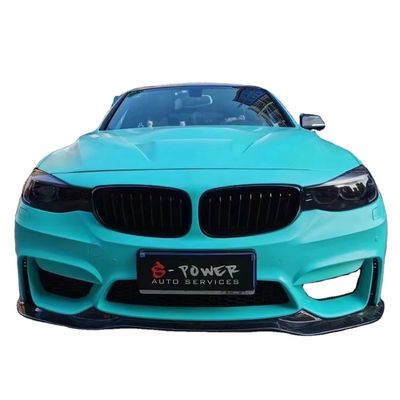 Material de plástico de PP F34 Serie 3 GT 320 330 328i Kit de carrocería F34 Actualizar M4 Estilo Frente y parachoques traseros