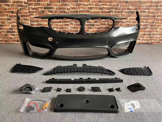 Material de plástico de PP F34 Serie 3 GT 320 330 328i Kit de carrocería F34 Actualizar M4 Estilo Frente y parachoques traseros
