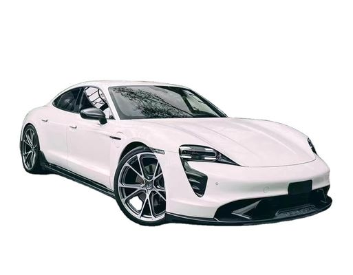Para el Porsche Taycan Kit de cuerpo de fibra de carbono Taycan Upgrade Tech Style Fibra de carbono delantera, difusor de labios, spoiler lateral, falda de cuerpo