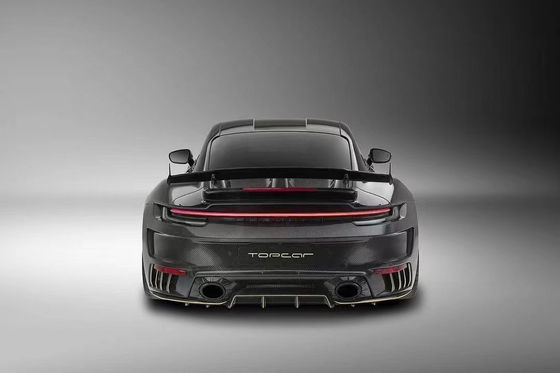 Repuestos de automóviles para Porsche 911 992 Kit de carrocería Material de fibra de carbono seco 911 992 Modelo mejorado TOPCAR Kit de carrocería Spoiler