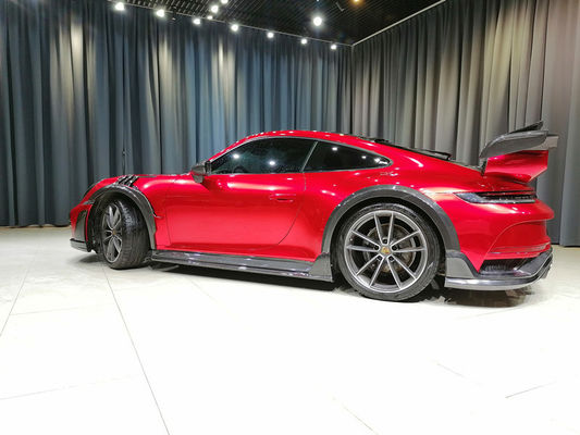 Repuestos de automóviles para Porsche 911 992 Kit de carrocería 911 992 Turbo Modernizado estilo Techart Kit de carrocería de cubierta de parachoques delantero y trasero