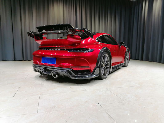 Repuestos de automóviles para Porsche 911 992 Kit de carrocería 911 992 Turbo Modernizado estilo Techart Kit de carrocería de cubierta de parachoques delantero y trasero