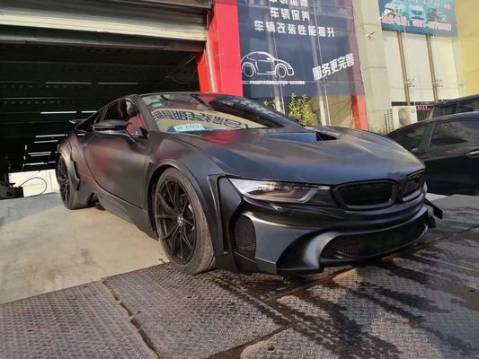 Para el BMW I8 Kit de carrocería de fibra de carbono I8 Upgrade estilo de energía delanteros y traseros del parachoques spoiler widebody Kit