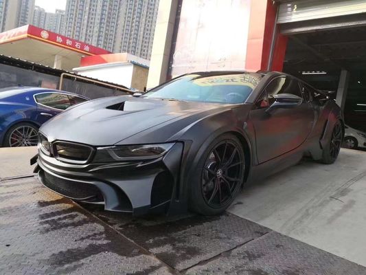 Para el BMW I8 Kit de carrocería de fibra de carbono I8 Upgrade estilo de energía delanteros y traseros del parachoques spoiler widebody Kit