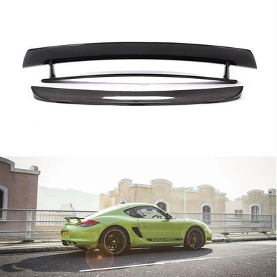 Repuestos para automóviles Porsche 987 Spoiler de fibra de carbono 987 Upgraded Cayman R Style Tail Spoiler 987 Kit de carrocería