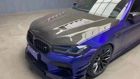 Para el BMW de la Serie 5 G30 G38 F90 Cobertura de la máquina de fibra de carbono G30 G38 F90 Cobertura de la escotilla del motor de fibra de carbono seca