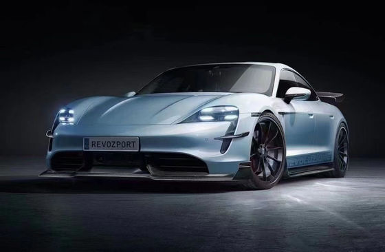 Repuestos de automóviles para Porsche Taycan Kit de carrocería de fibra de carbono TAYCAN Upgrade REVOZPORT estilo delantero de pala difusor de spoiler