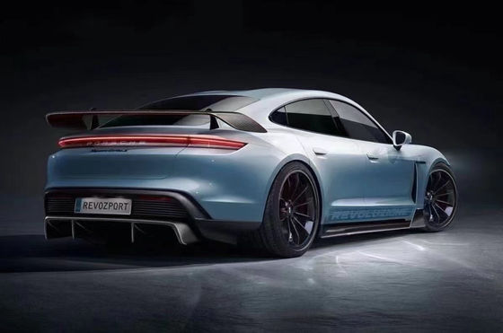 Repuestos de automóviles para Porsche Taycan Kit de carrocería de fibra de carbono TAYCAN Upgrade REVOZPORT estilo delantero de pala difusor de spoiler