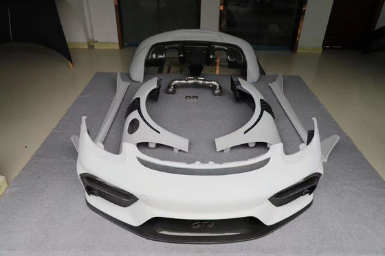 Repuestos de automóviles para Porsche 981Boxster Cayman Kit de carrocería 981Boxster Cayman Kit de carrocería de parachoques delantero y trasero de estilo GT4