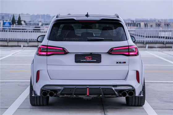 Compartimientos para automóviles Kit de carrocería de fibra de carbono para BMW X5M X5M Capuchón de fibra de carbono X5M Frente de pala difusor spoiler X5M Kit de carrocería ancha