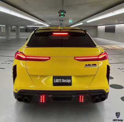 Repuestos para automóviles para BMW X6M F96 Kit de carrocería de fibra de carbono X6M F96 Modernizado LARTE Estilo de diseño Kit de carrocería de difusor de spoiler de pala frontal