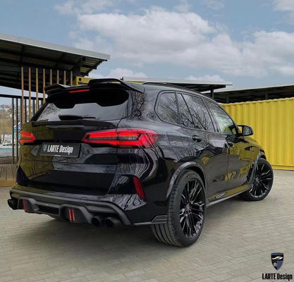 Repuestos para automóviles para BMW X5M F95 Kit de carrocería de fibra de carbono X5M F95 Kit de carrocería de spoiler de difusor de pala delantera de estilo LD