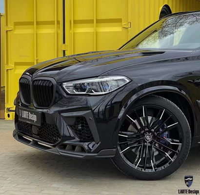 Repuestos para automóviles para BMW X5M F95 Kit de carrocería de fibra de carbono X5M F95 Kit de carrocería de spoiler de difusor de pala delantera de estilo LD
