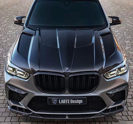 Repuestos para automóviles para BMW X5M F95 Kit de carrocería de fibra de carbono X5M F95 Kit de carrocería de spoiler de difusor de pala delantera de estilo LD