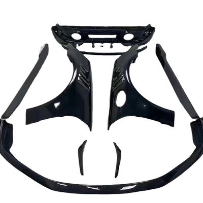 para el Porsche 992 Kit de cuerpo de fibra de carbono 992 Fibra de carbono delantera del labio difusor de la falda lateral del spoiler del capó del guardabarros