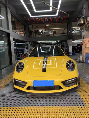 para el Porsche 992 Kit de cuerpo de fibra de carbono 992 Fibra de carbono delantera del labio difusor de la falda lateral del spoiler del capó del guardabarros